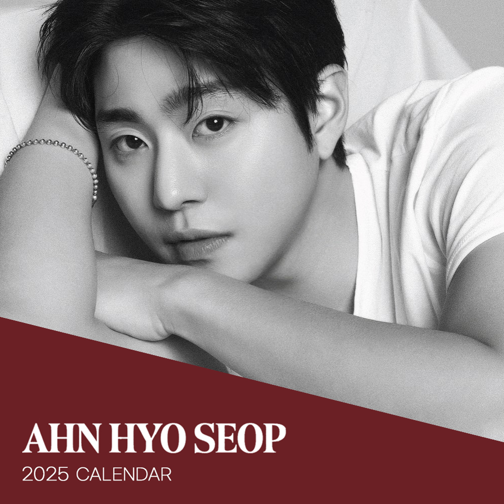 Ahn Hyo Seop Official 2025 Calendar and Polka Dot & Holiday Candle Set Aegyo Korean Merchandise